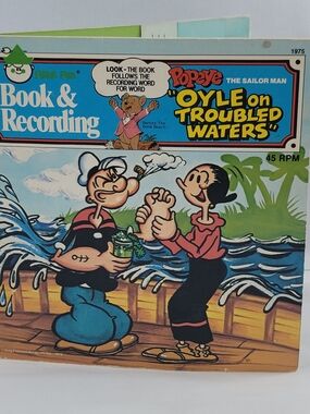 Popeye the Sailor, Oyle on Troubled Waters, Peter Pan Read Along Book and 45